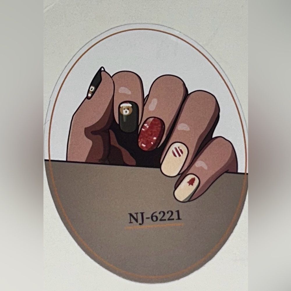 Nail Wraps LED Festive Design 20 Wraps
